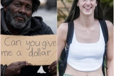 Homeless Man Asks Caitlin Clark: “Can You Give Me a Dollar?” and Her Response Is SHOCKING!